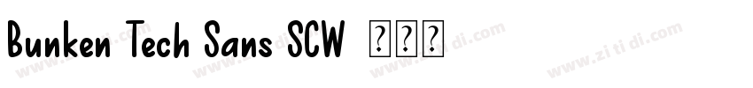 Bunken Tech Sans SCW字体转换 Bunken Tech Sans SCW字体转换